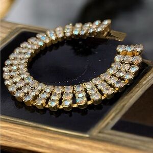 Vintage Glamourous AB Rhinestone Bracelet